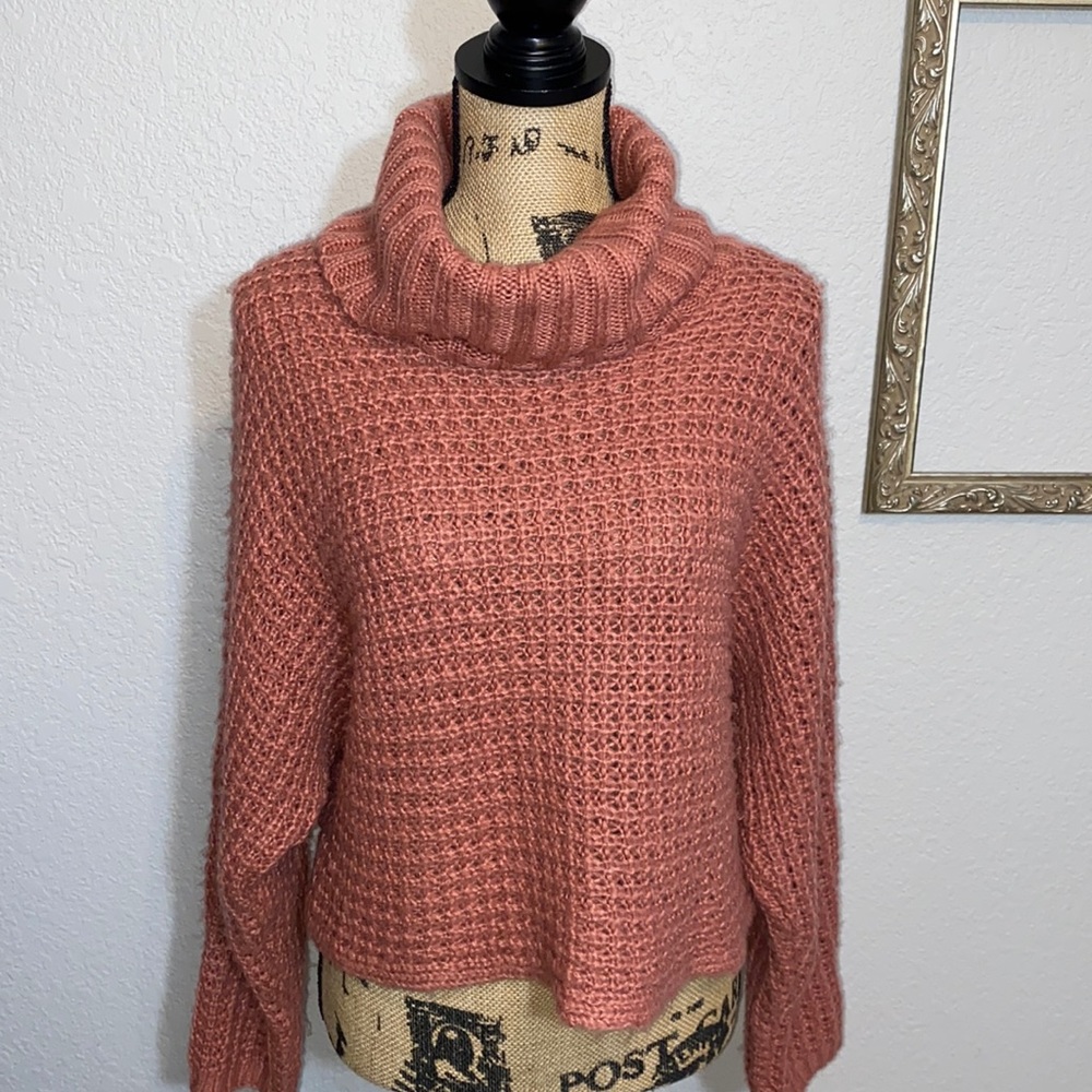Express Crop Turtleneck Sweater Size Small
